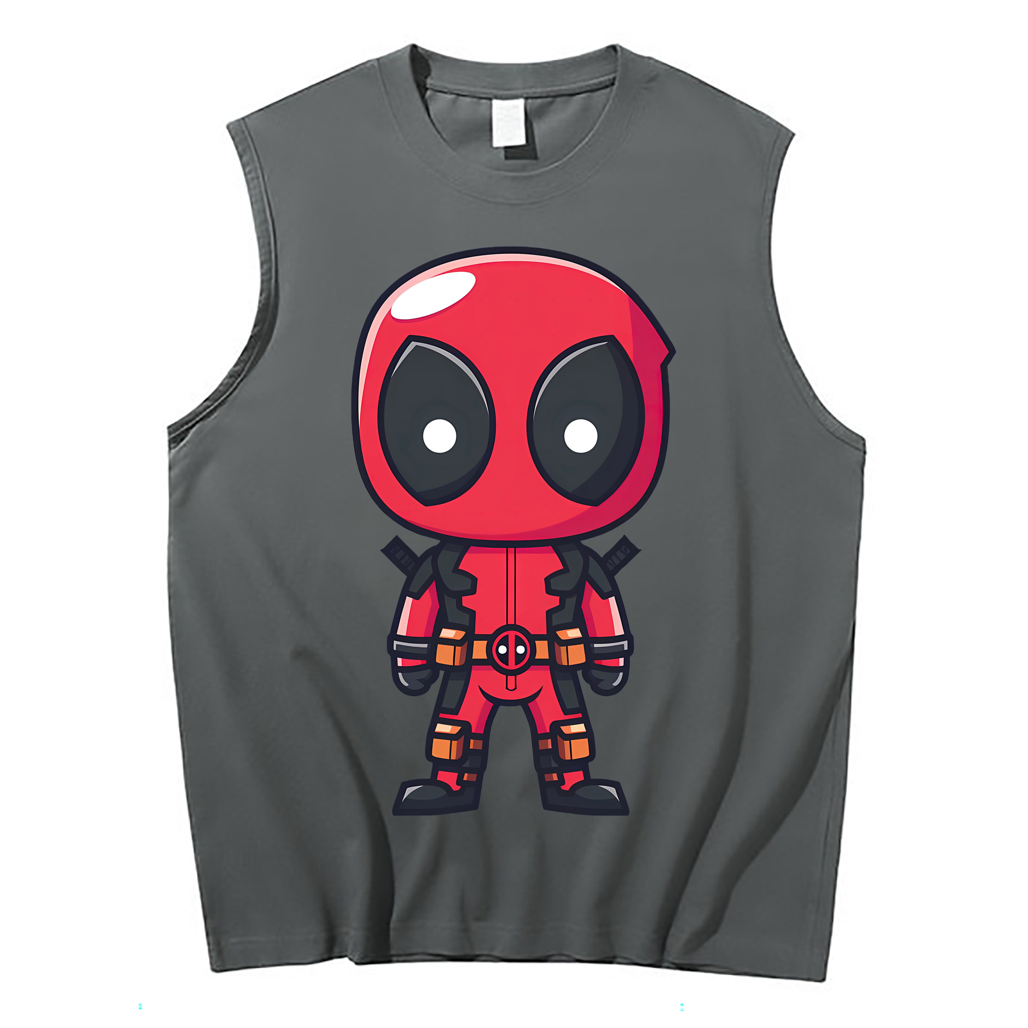 （画像用） Deadpool デッドプール コットン100％タンクトップ（フロントプリント）